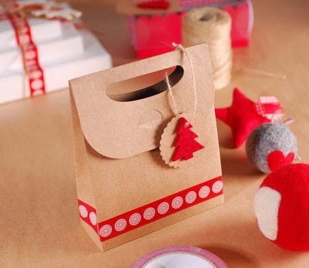 Bolsa regalo navideña con...