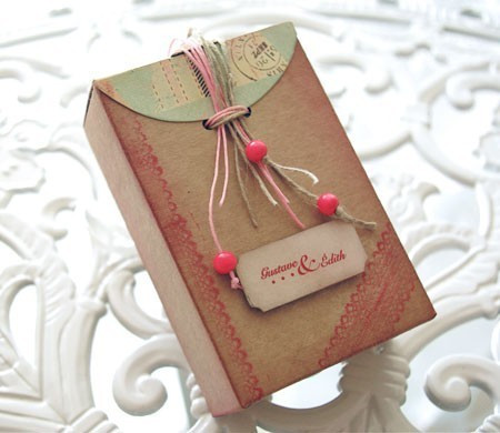 Mit Scrapbooking-Techniken...