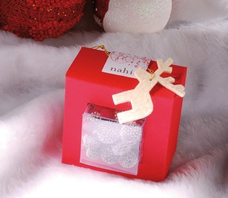 Cajita transparente para Navidad