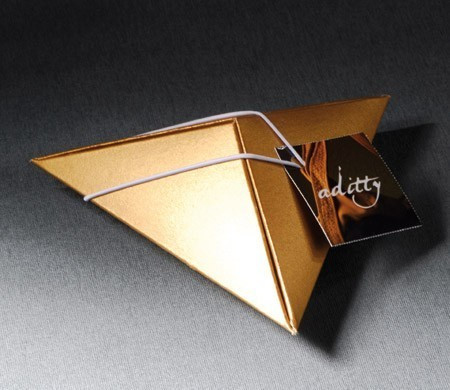 Pyramidenförmige Schachtel für Geschäftsgeschenke