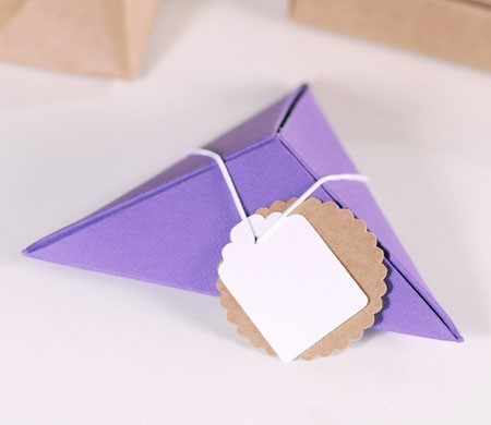 Pyramidenförmige Geschenkbox