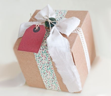Kleine quadratische Geschenkbox