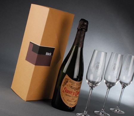 Caja de cartón para vino