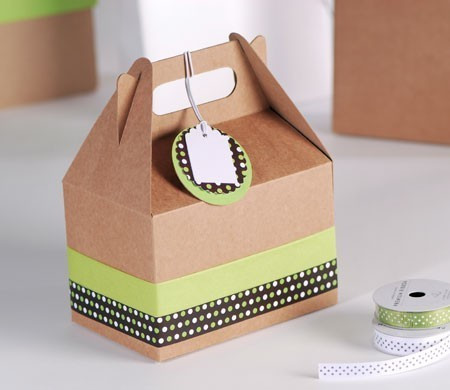 Kleine Picknick-Schachtel mit Punkten