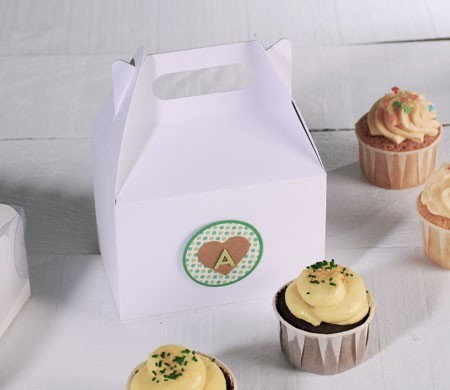 Picknick-Schachtel für einen Cupcake