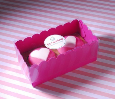 Caja para Dos Cupcakes con Etiqueta
