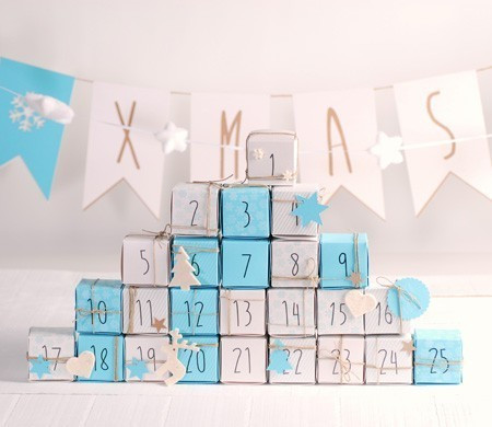 Schachtel für einen Adventskalender