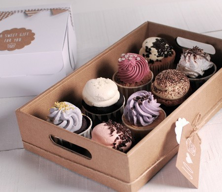 Bandeja de cartón para cupcakes 
