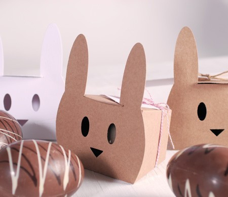 Caja conejo con baker's twine