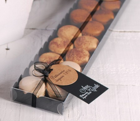 Längliche Schachtel für Macarons