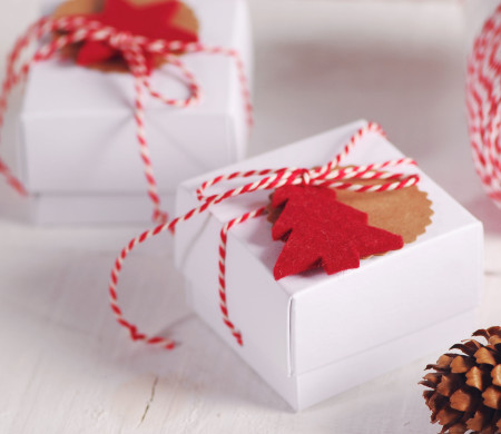 Kleine Geschenkbox für Schmuck an Weihnachten Kleine Geschenkbox für Schmuck an Weihnachten