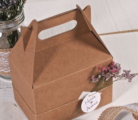 Picknick-Schachtel, dekoriert für Hochzeiten oder Feiern
