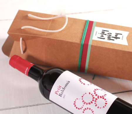 Caja para vino con asa Caja para vino con asa