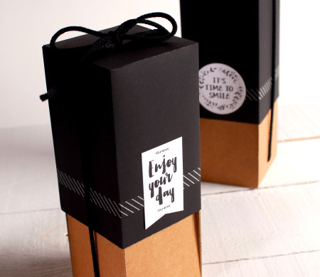 Caja para regalar botellas
