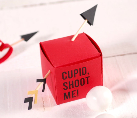Kasten mit Cupido-Pfeilen
