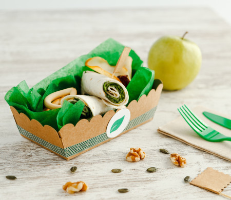 Take-Away-Box längliche Form ohne Deckel