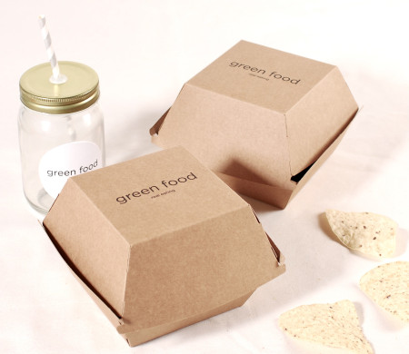 Kraft-Hamburger-Box 