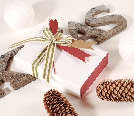 Weihnachtskarton für kleine Geschenke
