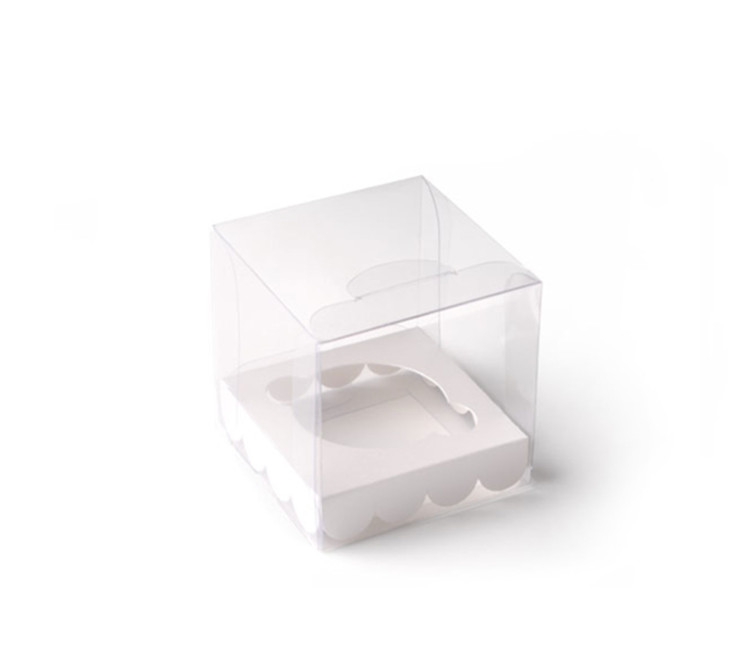 Transparente Schachtel für einen Cupcake Transparente Schachtel für einen Cupcake