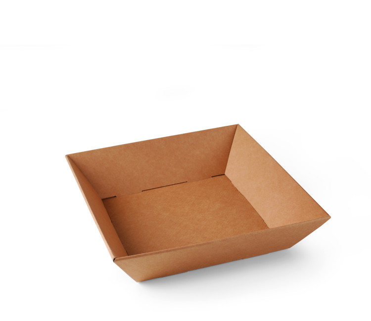 Quadratische Kartonschale