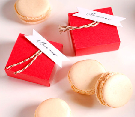 Dekorierte Schachtel für ein Macaron