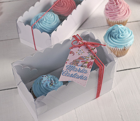 Cajas Altas para Dos Cupcakes