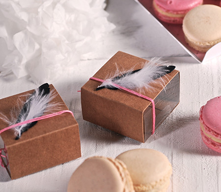 Individuelle Schachteln für Macarons Individuelle Schachteln für Macarons
