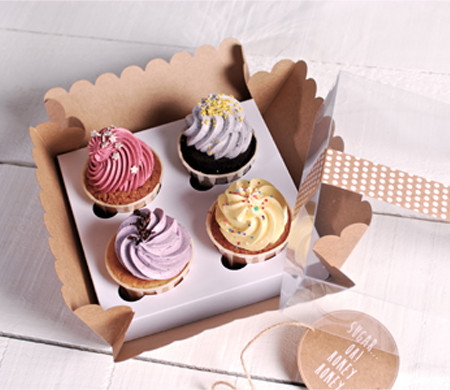 Box für 4 Cupcakes