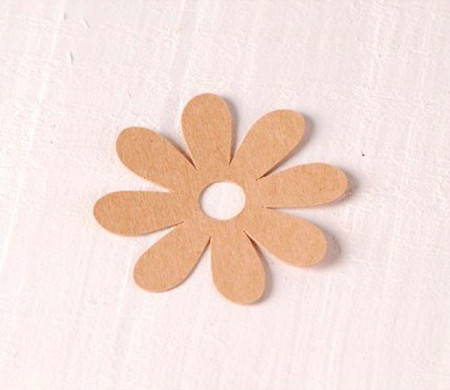 Set mit 10 Gänseblümchen aus Karton