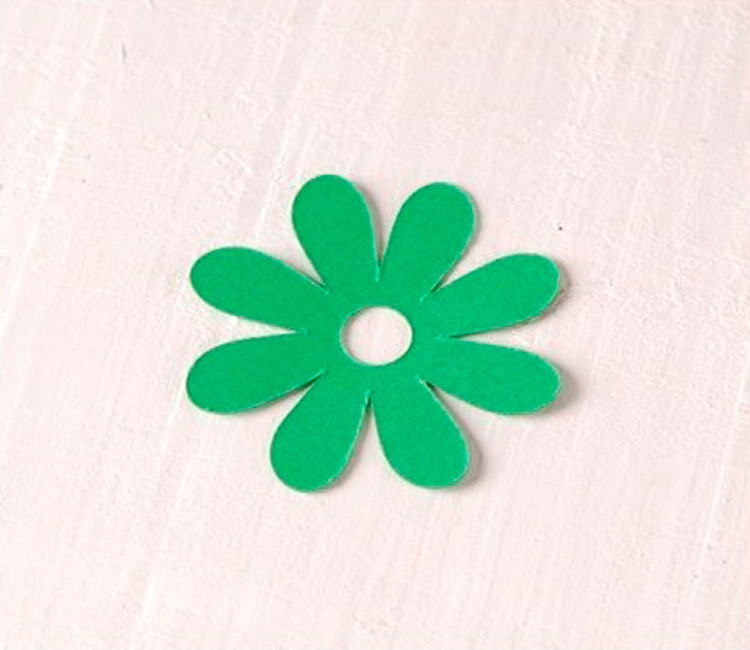 Set mit 10 Gänseblümchen aus Karton