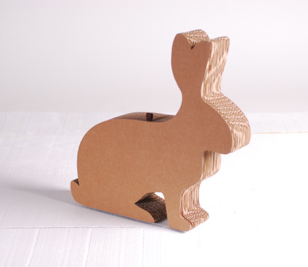 Hase aus Karton zum Dekorieren