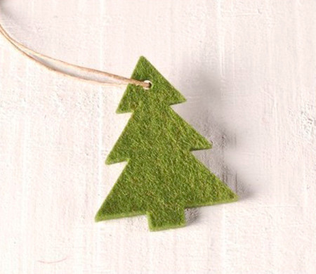 Weihnachtsbaum aus Filz für Weihnachtsgeschenke