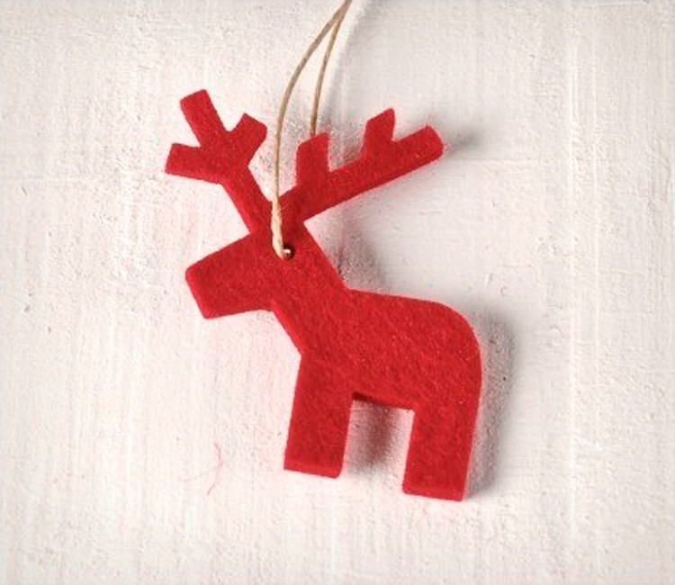 Filz-Rentier, ein schöner Weihnachtsschmuck