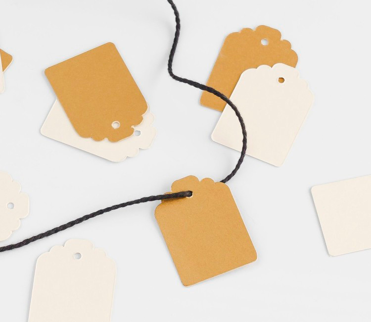 Mini-Etiketten, ein kleines Detail für Ihre Geschenke