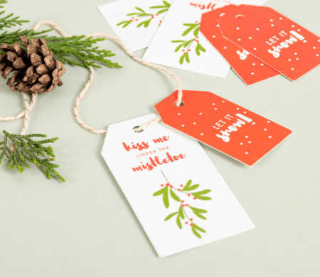Weihnachtsetiketten für Ihre Geschenke