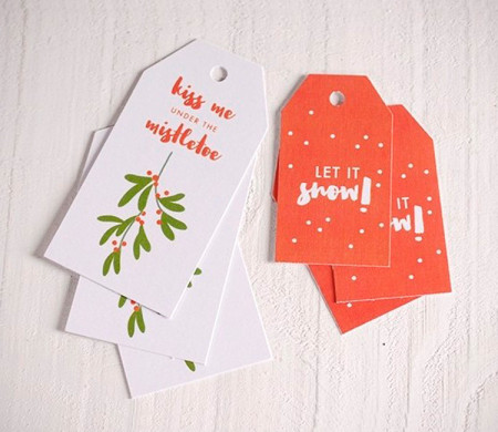 Weihnachtsetiketten für Ihre Geschenke