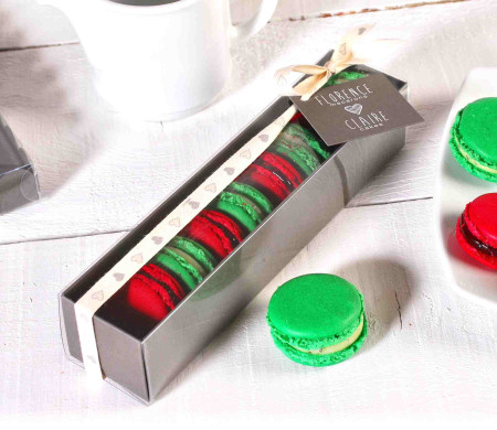 Rechteckige Schachtel für Macarons Rechteckige Schachtel für Macarons