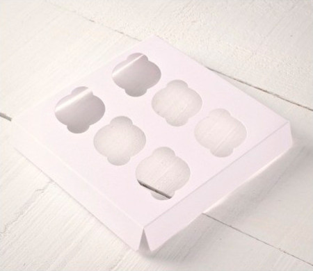 Holder für 6 Mini-Cupcakes, für Gebäckschachteln