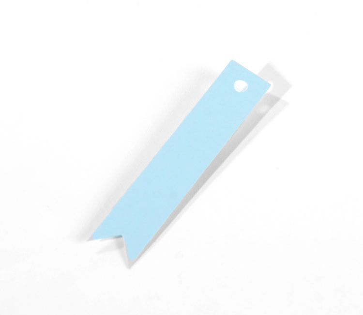 Etiketten in Form eines Banners, eine originelle Note