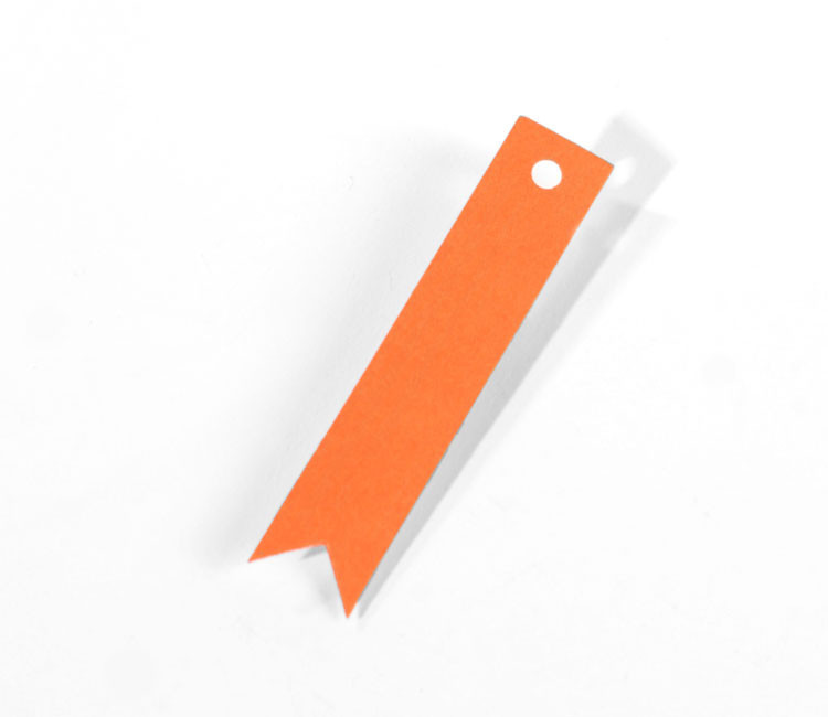 Etiketten in Form eines Banners, eine originelle Note