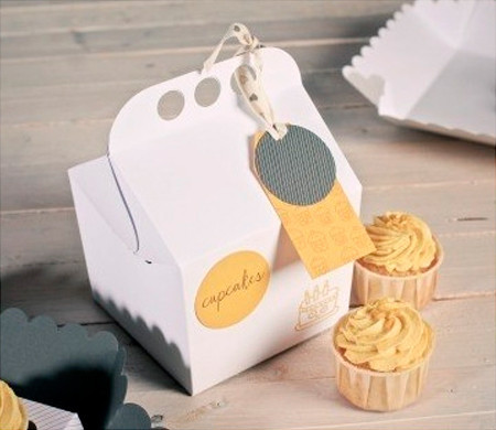 Caja feliz para cupcakes