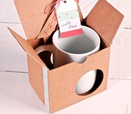Tassenverpackung mit Washi Tape
