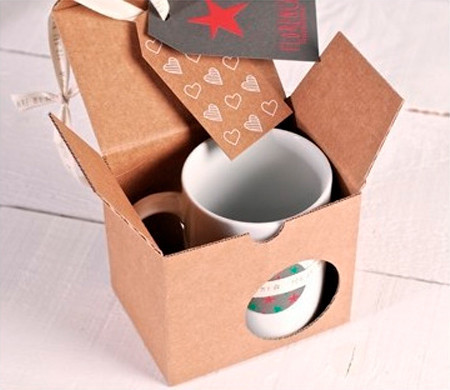 Dekorierte Tassenverpackung
