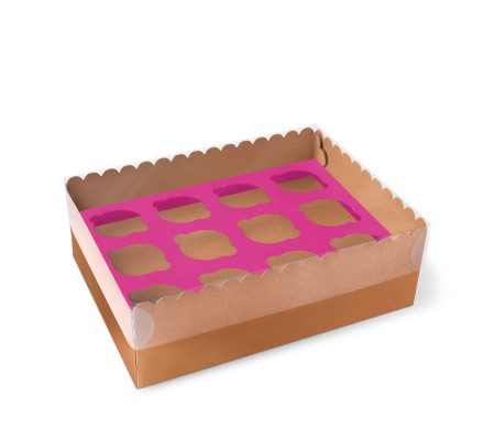 Schächtelchen für 12 Cupcakes