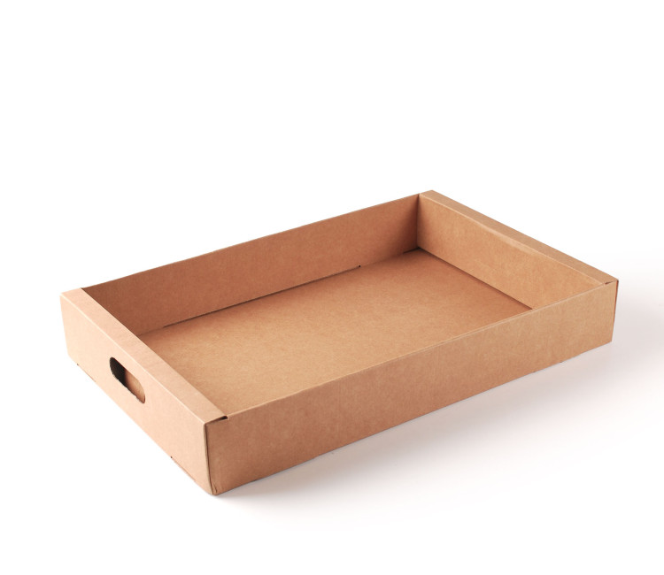 Tablett aus Karton für Obst und Gemüse Tablett aus Karton für Obst und Gemüse