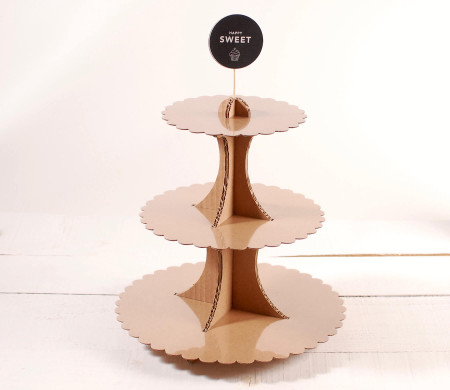 Kartonaufsteller für Cupcakes und Küchlein