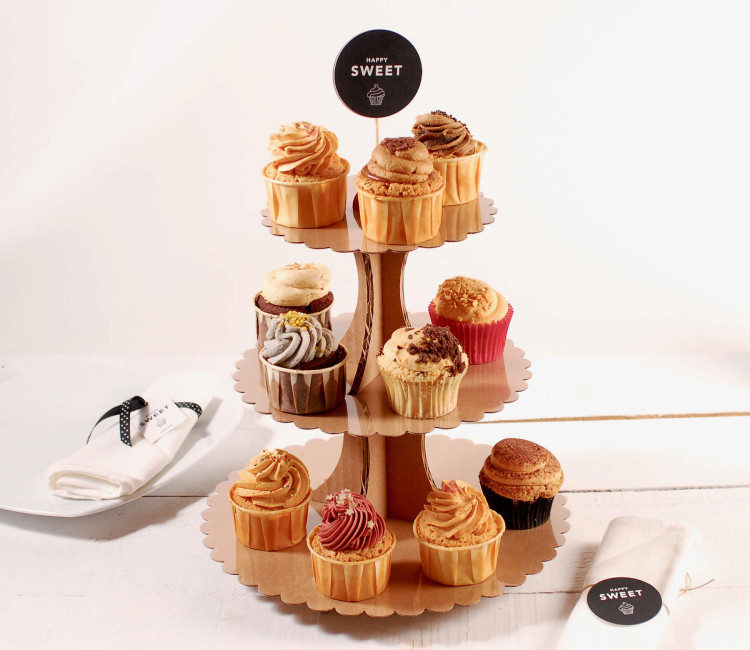 Kartonaufsteller für Cupcakes und Küchlein Kartonaufsteller für Cupcakes und Küchlein