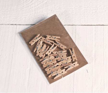 Mini-Holzclips zum Dekorieren und Scrapbooking