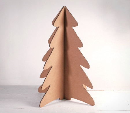 Weihnachtsbaum aus Karton für Weihnachten