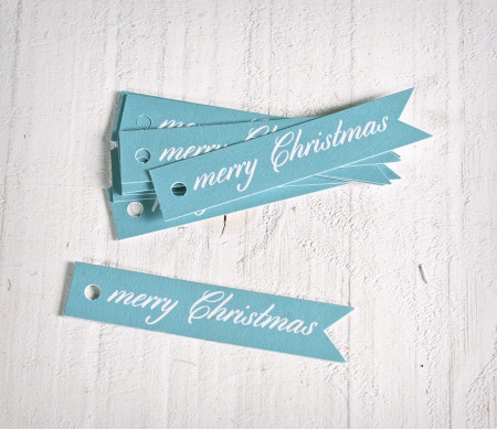 Kit de Etiquetas con Banderola Merry Christmas